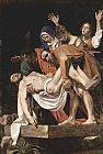 Caravaggio The Entombment of Christ painting